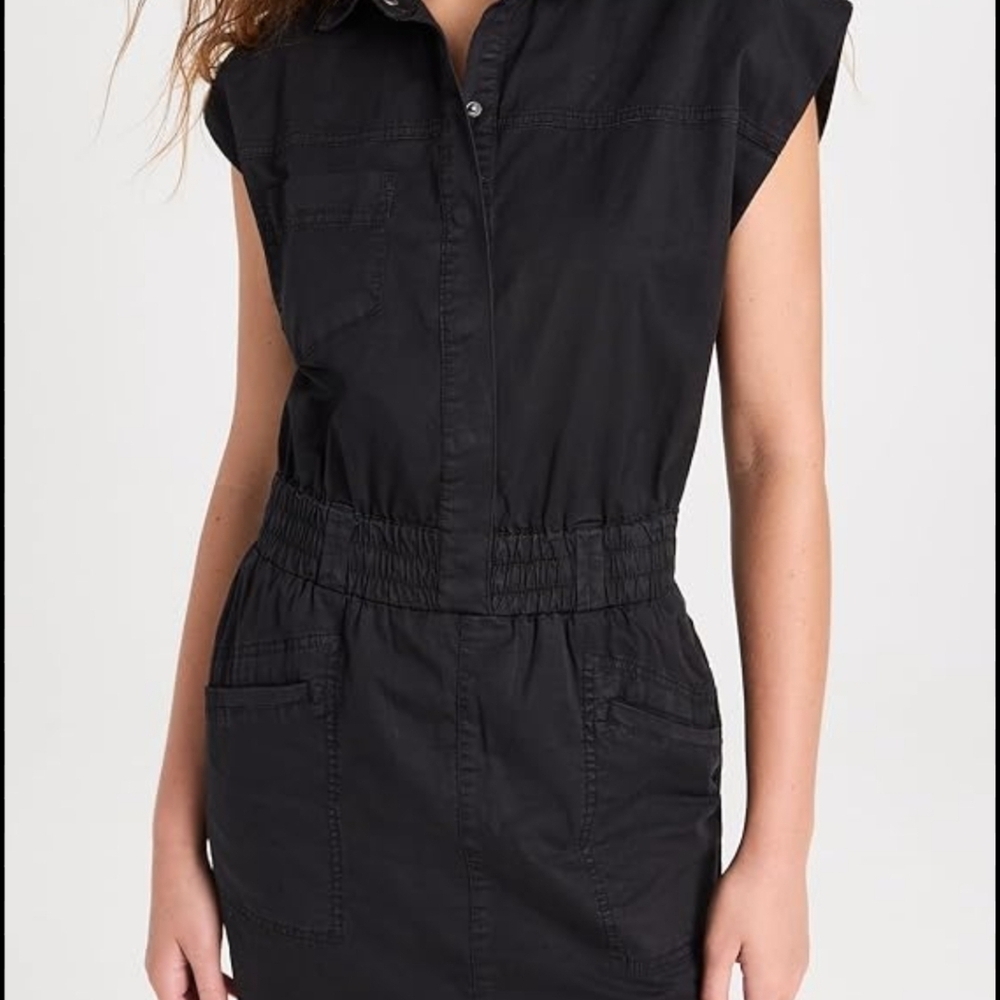 Pistola Rosie Mini Dress in the color Fade To Black Utility W Pockets L